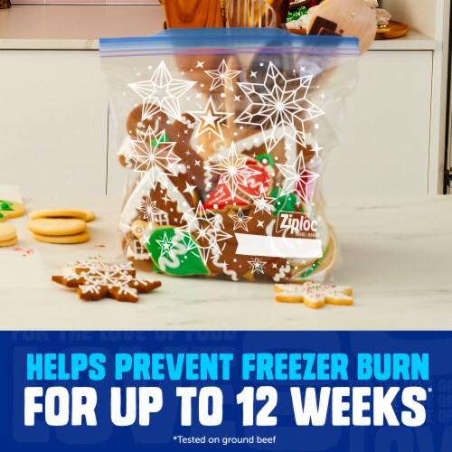 Ziploc Brand Freezer Quart Bags with Grip 'n Seal Technology, 38