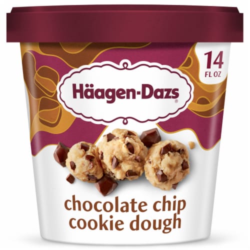 Haagen-Dazs Chocolate Chip Cookie Dough Ice Cream, 14 Oz., 14 fl