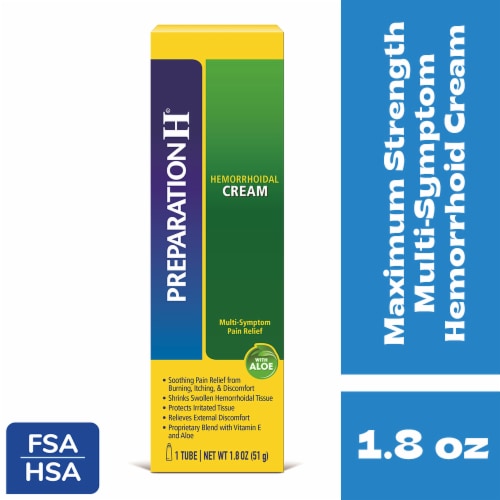 Preparation H Hemorrhoid Cream with Aloe for Multi-Symptom Relief