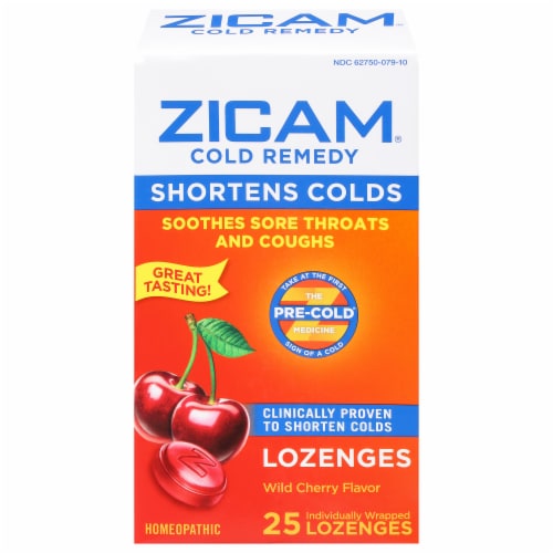 Zicam Cold Remedy Wild Cherry Flavor Lozenges, 25 ct - Kroger