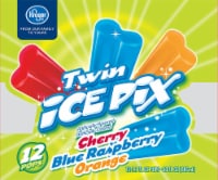 Kroger® Cherry Blue Raspberry & Orange Twin Ice Pops, 12 ct