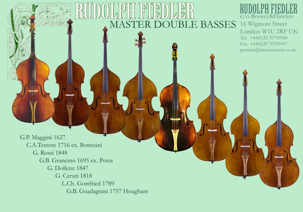 Rudolph Fiedler／ルドルフ・フィドラー コントラバス 紹介ページ