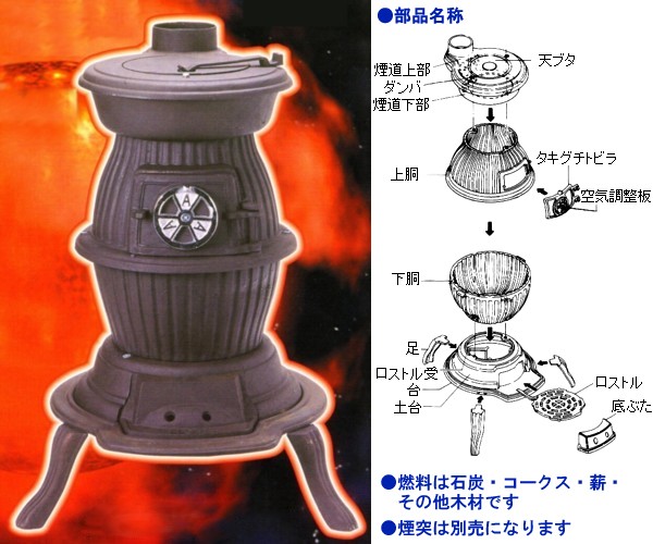 昭和レトロダルマストーブ石炭ストーブ三星 だるまストーブ 薪ストーブ