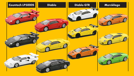 Lamborghini Minicar Collection -ラインナップ