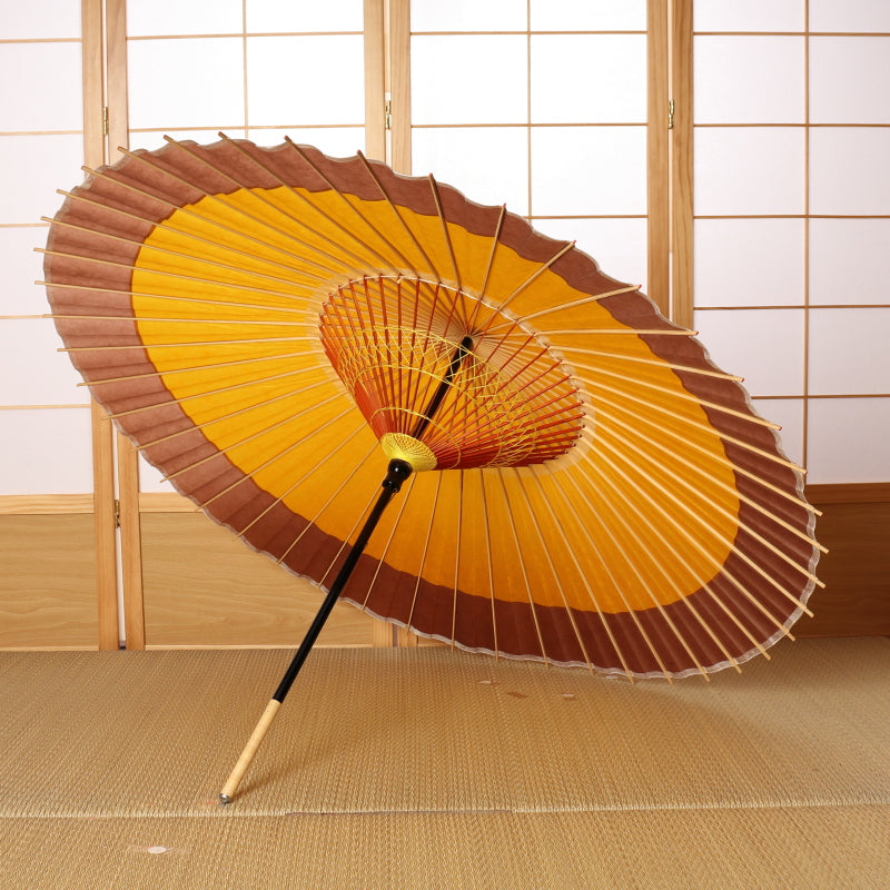 和傘｜軒色変わり 黄金に白茶- - 日本最古の京都和傘屋 辻倉