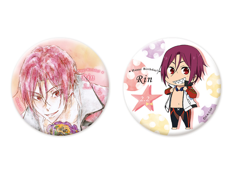 Free! DF Brand New Future ホログラム缶バッジ 松岡凛 Free! DF Brand