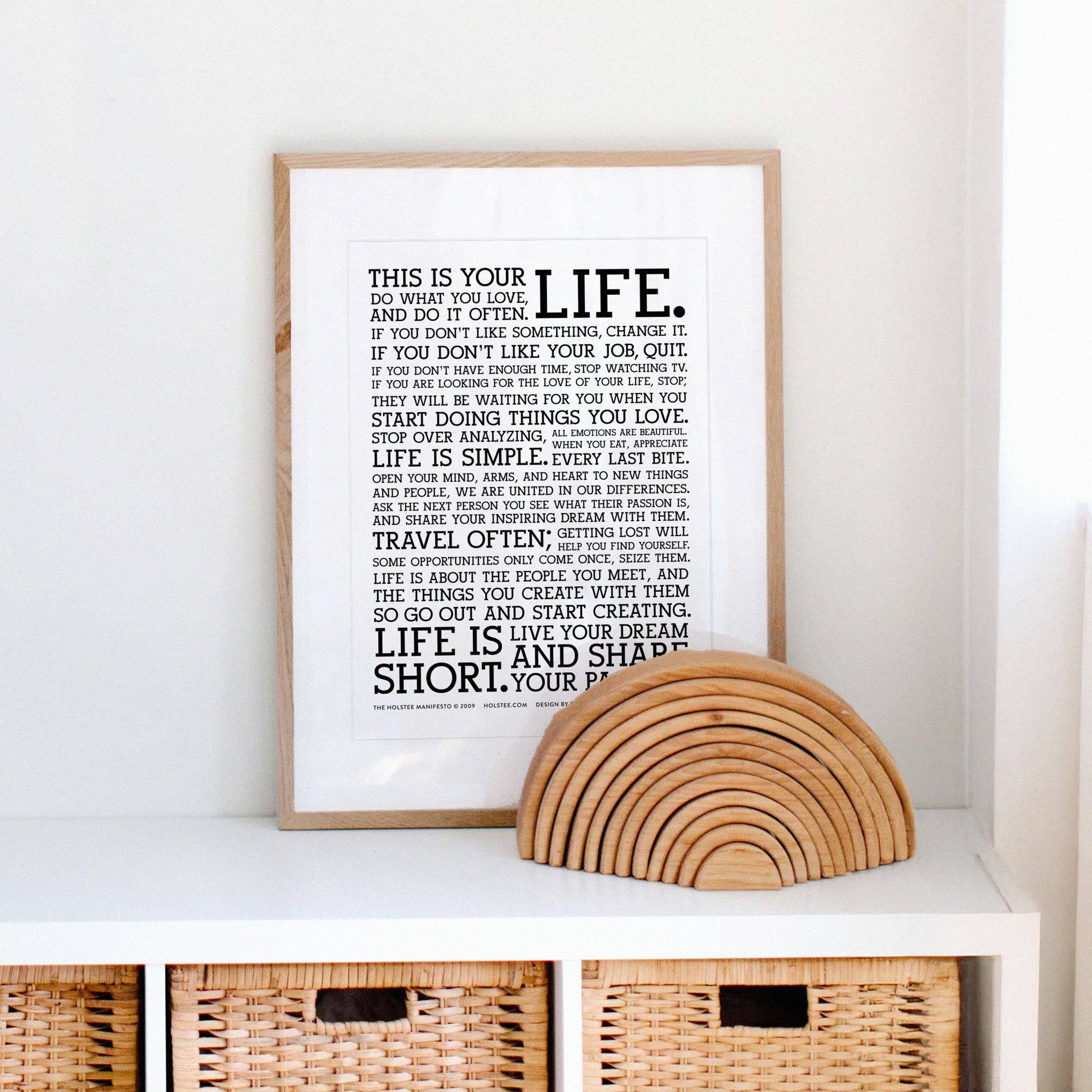 The Holstee Manifesto Original Letterpress Poster 12