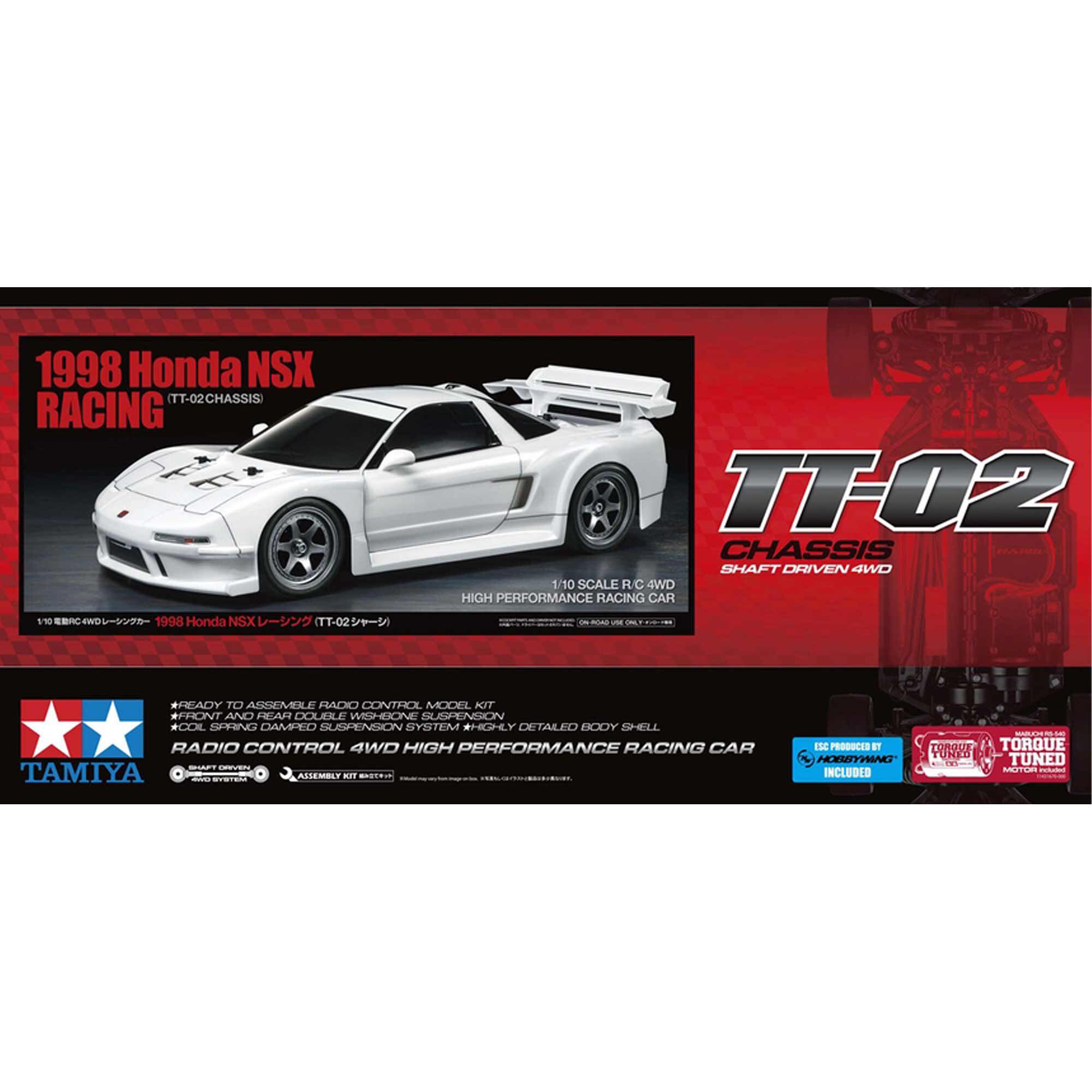 Tamiya 1/10 R/C 1998 Honda NSX Racing (TT-02) | Horizon Hobby