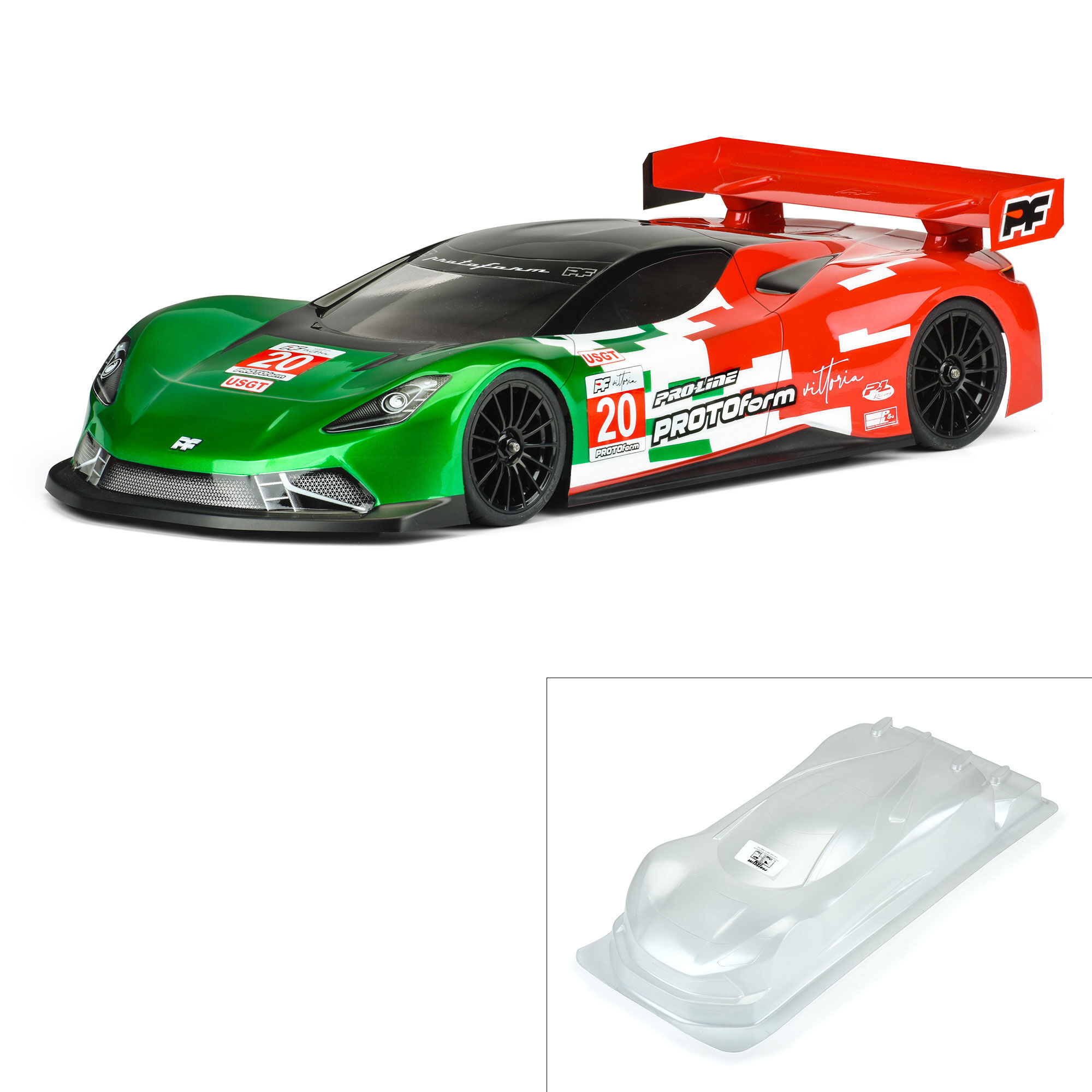 PROTOform 1/10 Vittoria GT Clear Body: 190mm Touring Car | Horizon