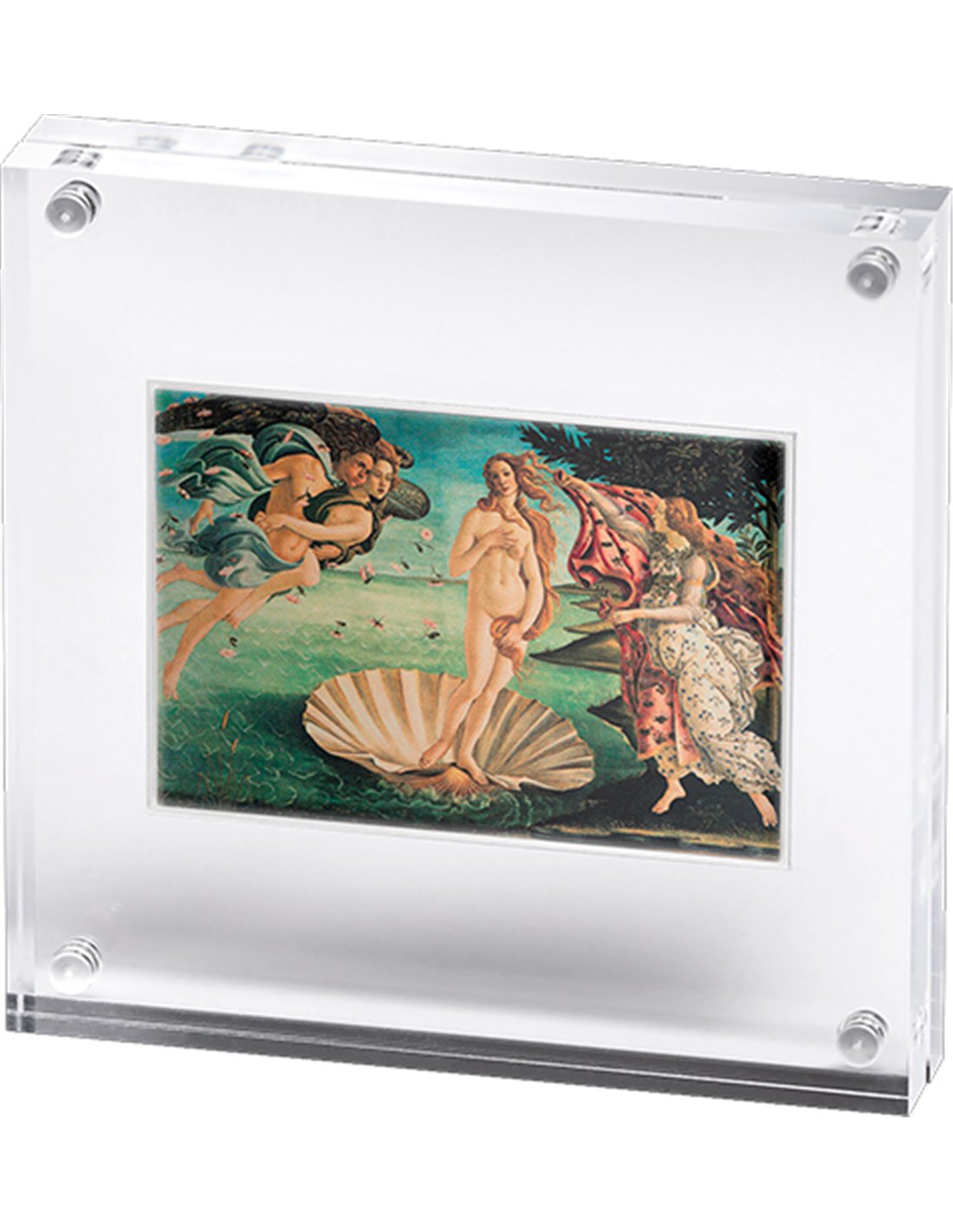 BIRTH OF VENUS By Sandro Botticelli 1 Oz Silver Coin 1000 Francs Ca