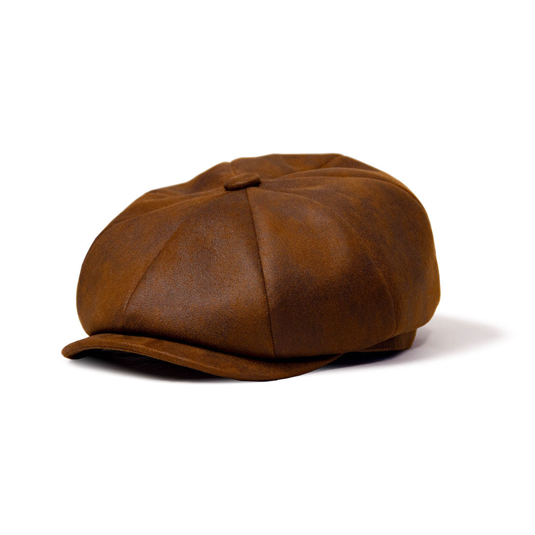 Saint Martin | Faux Leather Newsboy Cap | Hats Unlimited