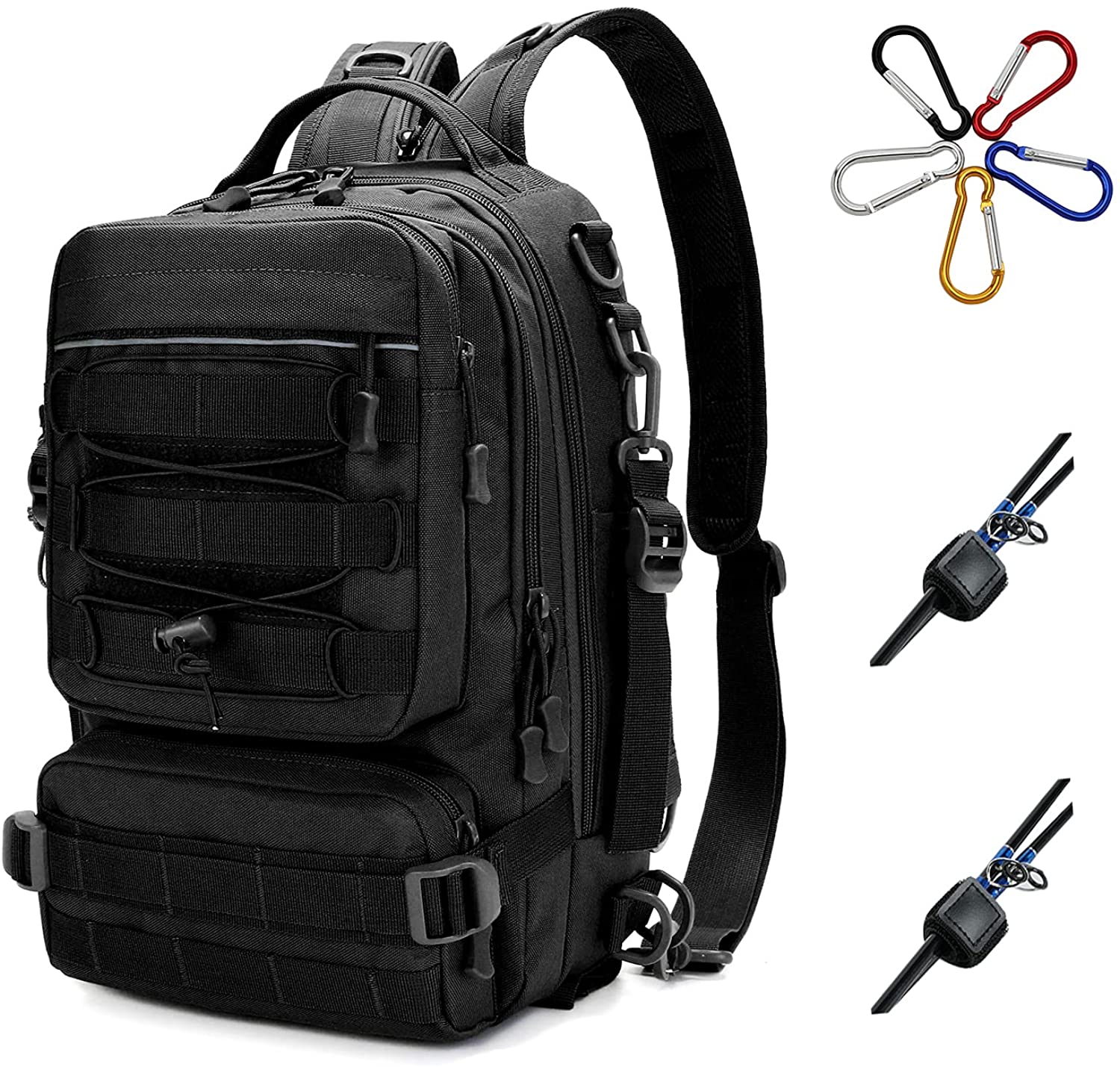 0 Fishing Backpack : 海釣り、ルアー、アウトドアキャンプ、登山撮影