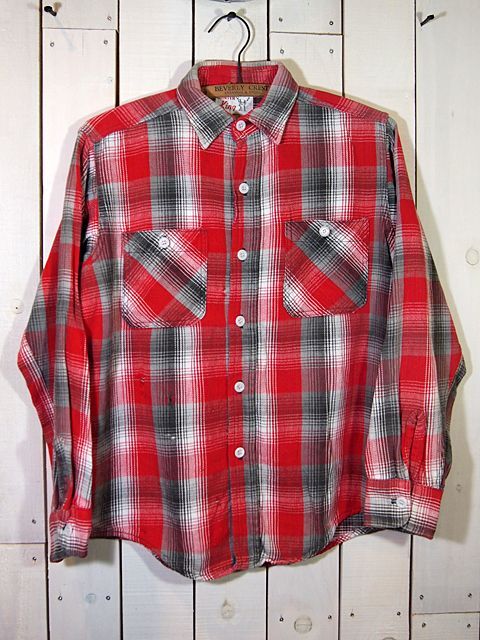 1960s【WINTER KING】ヘビーネルシャツ - 古着屋HamburgCafe