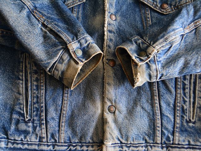 1980s〜 Levi's 70608デニムボアジャケット 表記46R - 古着屋HamburgCafe