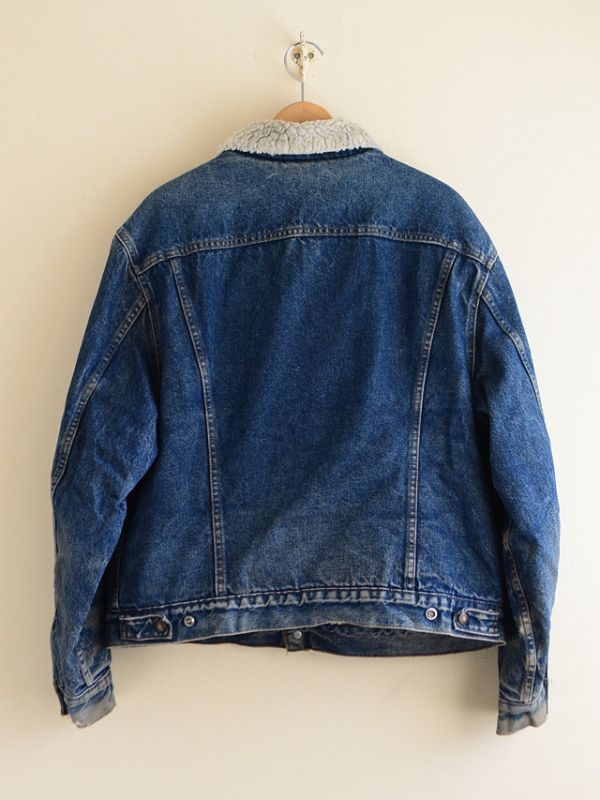 1980s〜 Levi's 70608デニムボアジャケット 表記46R - 古着屋HamburgCafe
