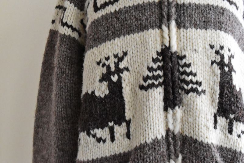 KANATA トナカイ柄カウチンセーター 