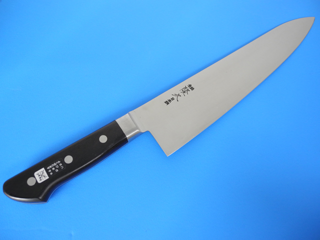 牛刀 隆久 日本鋼 ツバ付き - 源利平 山東