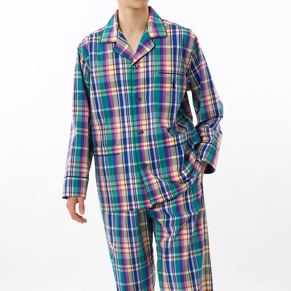 パジャマ モーガンチェック ネイビー | ポロ ラルフ ローレン メンズ