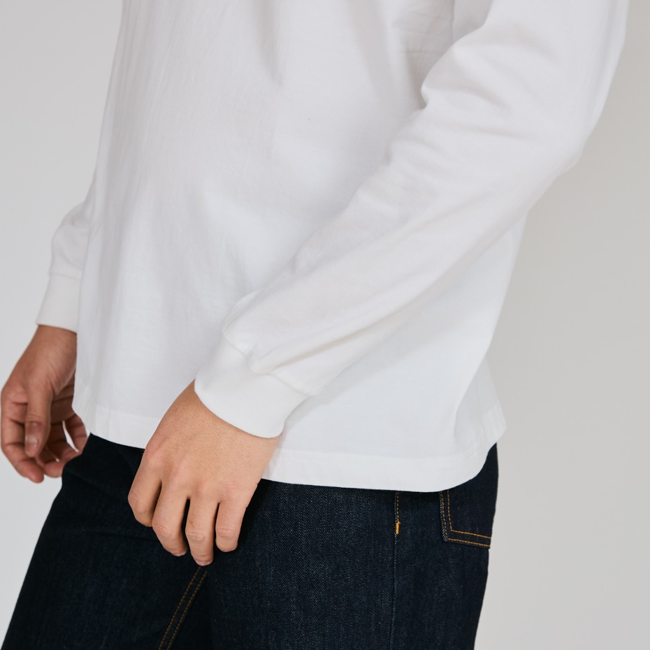 BEEFY-T ロングスリーブTシャツ ホワイト | ヘインズの公式通販サイト