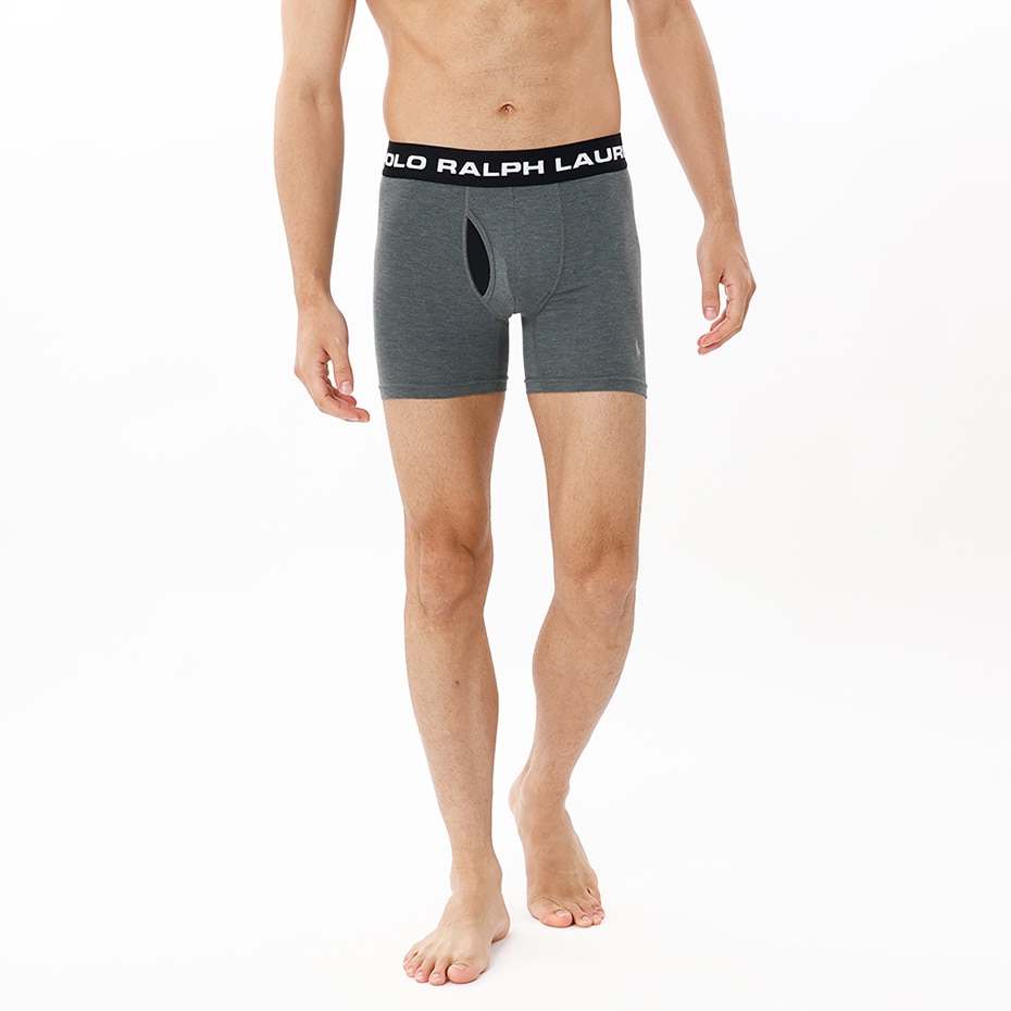 パーフェクトポーチモダール 無地 ヘザーチャコール | ポロ ラルフ