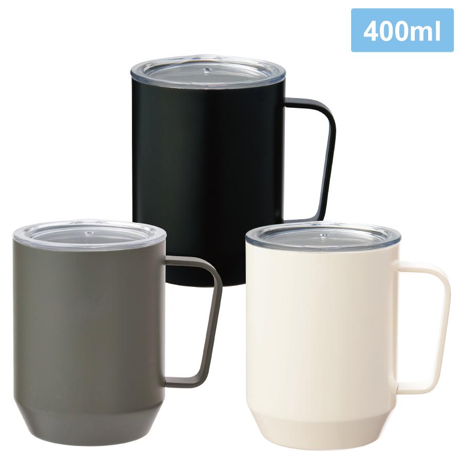蓋付き真空ステンレスマグカップ400ml｜販促品流通センター