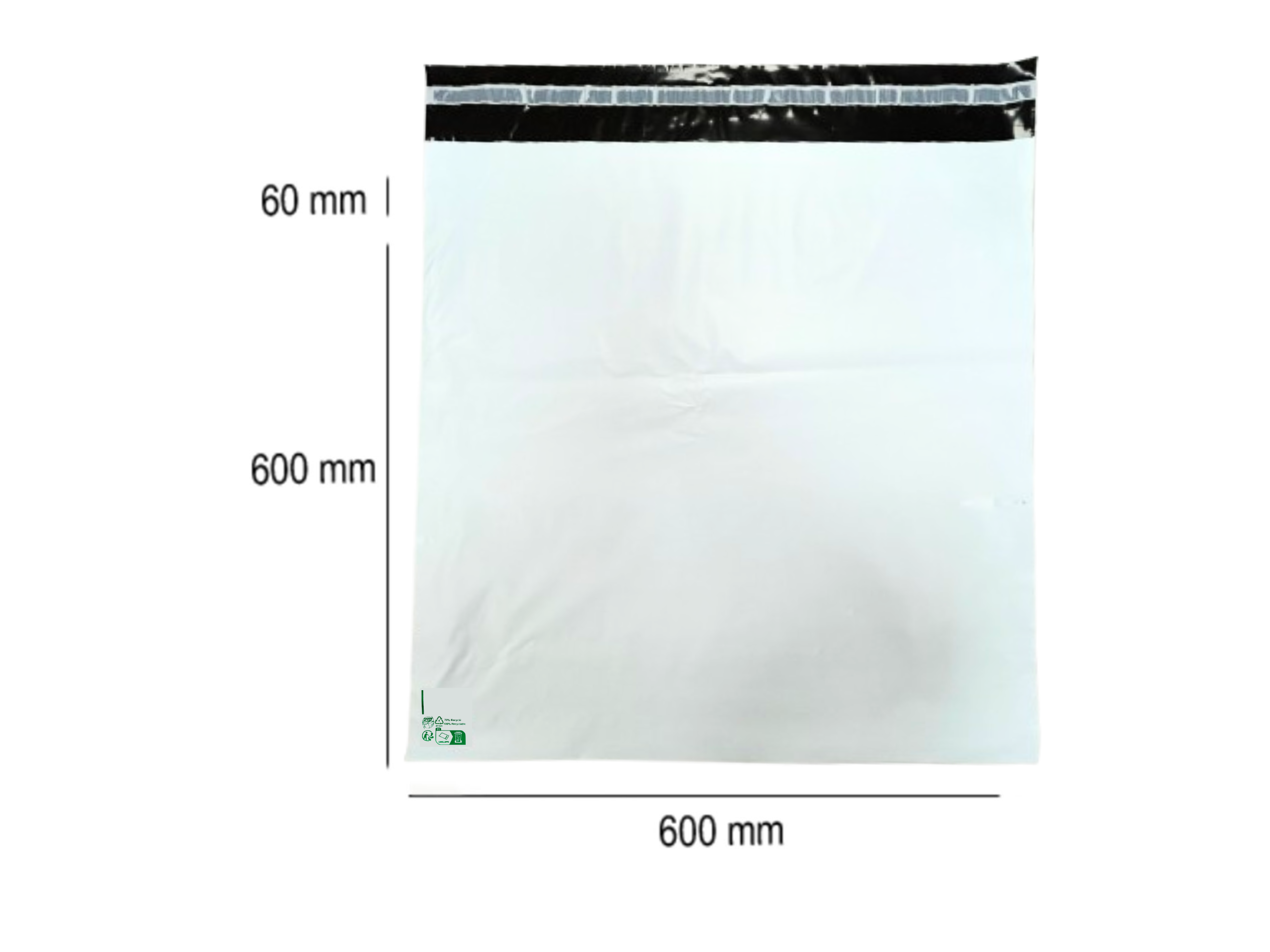 250 Enveloppes plastique opaques VAD/VPC N°3 - 600x600mm | Harry Plast