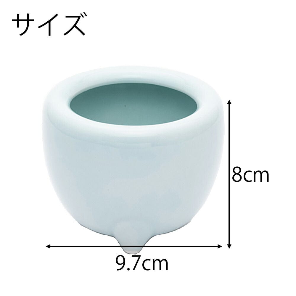 香炉 青磁 西用 3.0寸 | お仏壇のはせがわ公式通販