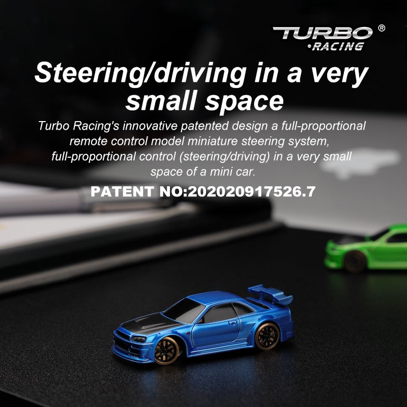 Turbo Racing C64 1:76 Drift Car - BLUE – HeliDirect