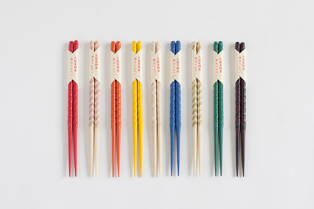 籃胎漆器の丸箸 - Hellocal