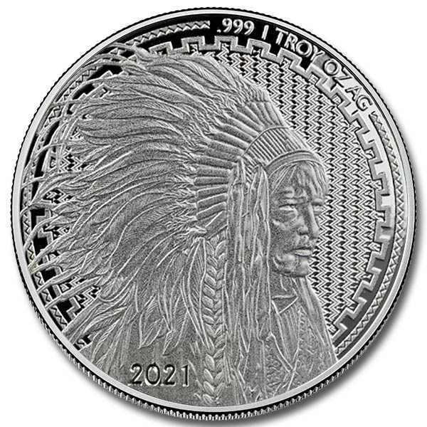2021 Asahi Liberty Trade Buffalo 1 oz Silver Round - Hero Bullion