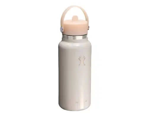 Hydro Flask Water Bottle Wide Mouth With Flex Straw Cap Glimmer