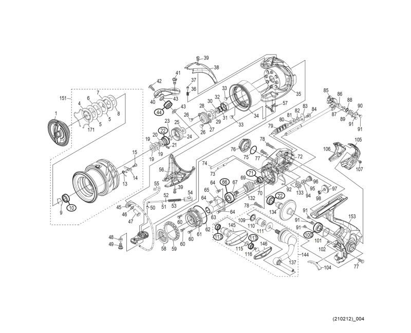 SHIMANO] Genuine Spare Parts for 20 TWIN POWER C3000MHG Product