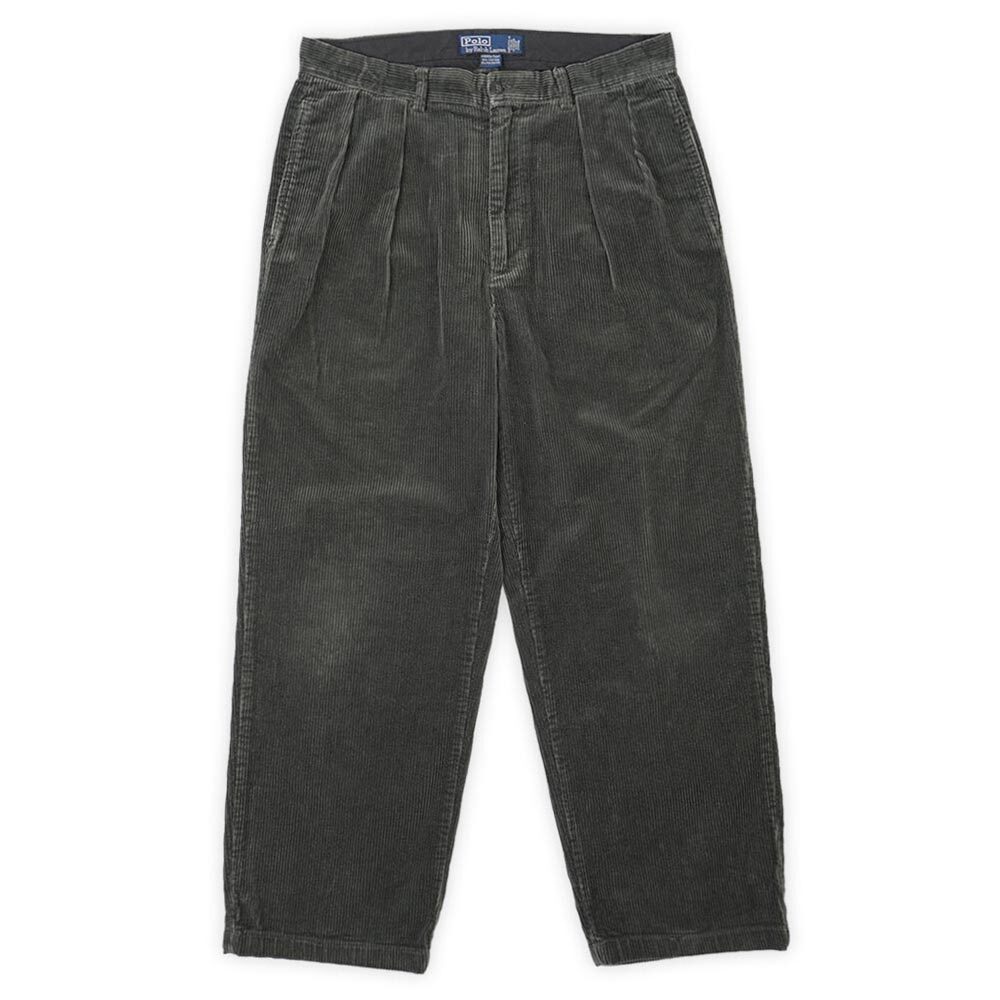 90's Polo Ralph Lauren 2タック 太畝コーデュロイトラウザー 