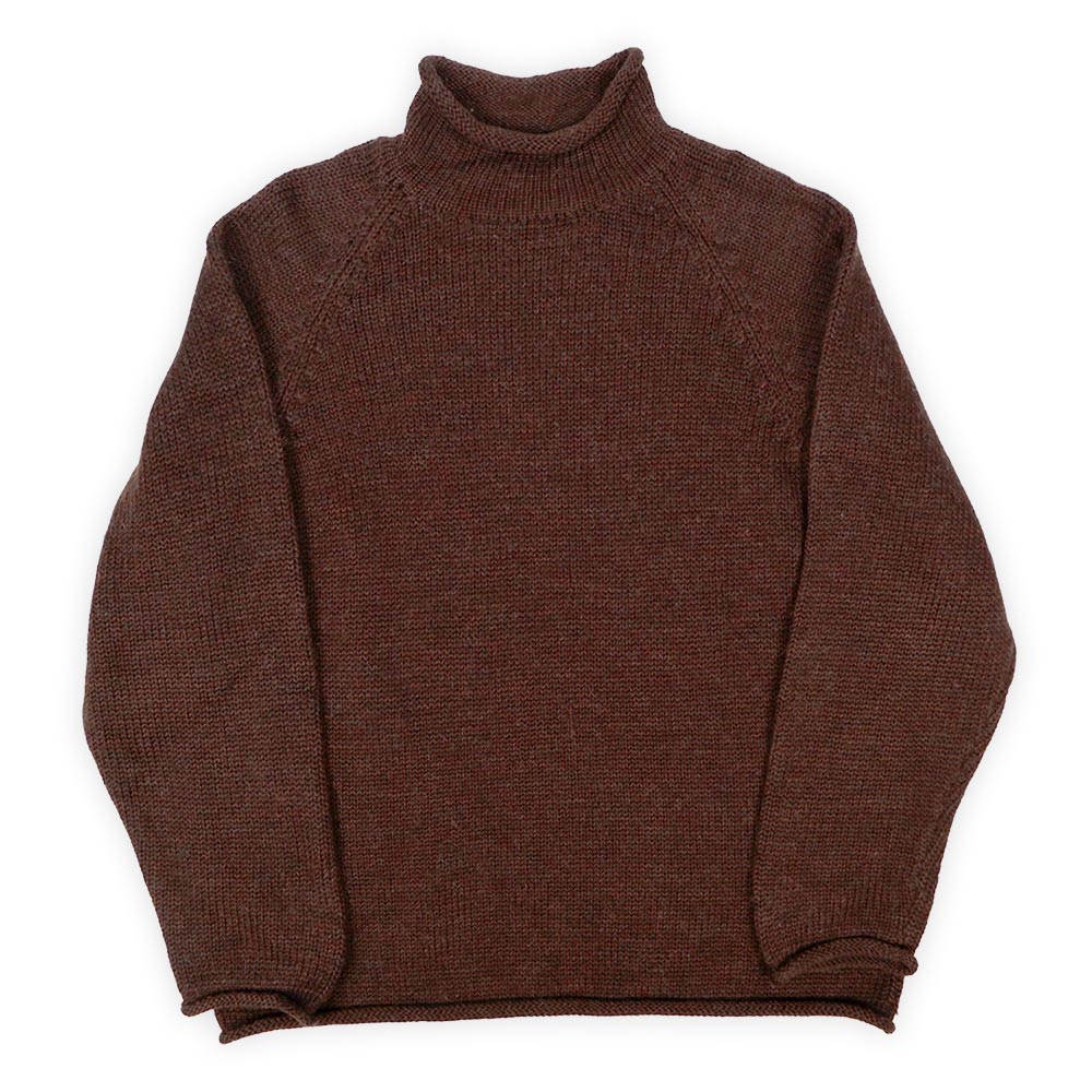 90's J.CREW ロールネック ウールニット “BROWN”mtp079b2601751102