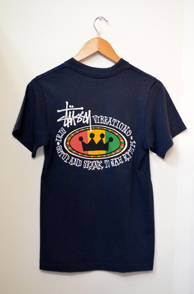 ヴィンテージ Stüssy Fragment ラスタ柄 総柄 L Tシャツ ヴィンテージ