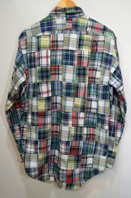 90's Polo Ralph Lauren パッチワークシャツ - used&vintage box Hi-smile