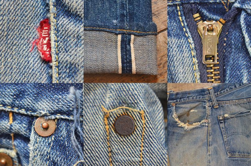 50's Levi's 501ZXX “革パッチ / AS/IS” - used&vintage box Hi-smile