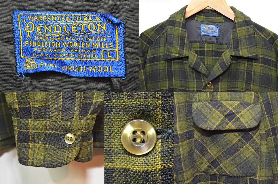60-70's Pendleton ウールシャツ - used&vintage box Hi-smile