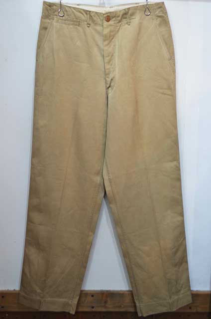 50's US.ARMY M-45 チノトラウザー - used&vintage box Hi-smile