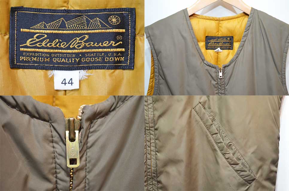 70's Eddie Bauer ダウンベスト - used&vintage box Hi-smile