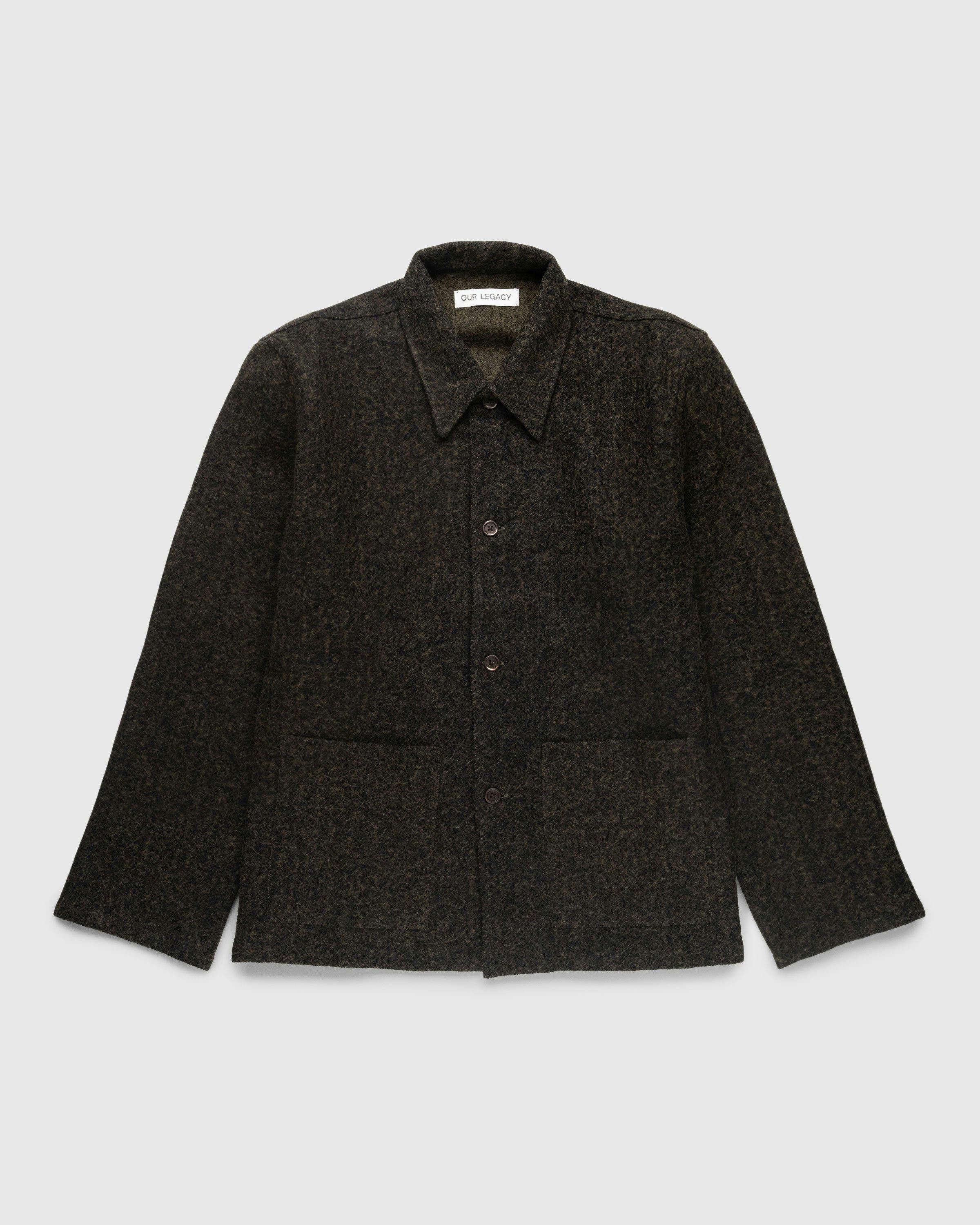 Our Legacy – Haven Jacket Black/Moss Fuzz Wool