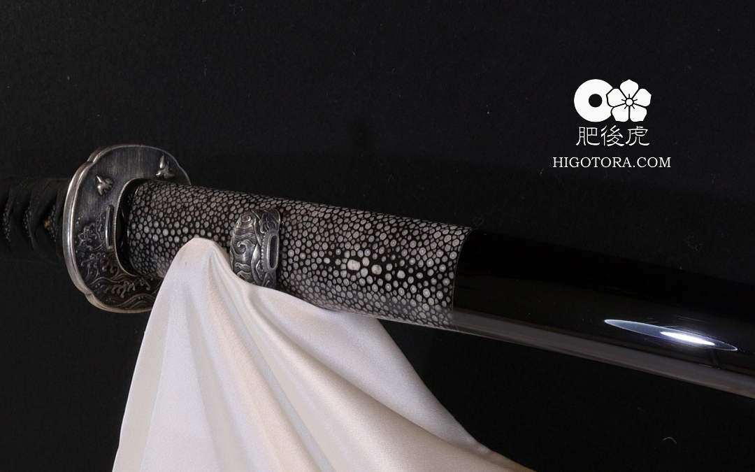 鮫巻黒呂鞘肥後拵 TGS｜製作事例｜肥後虎-HIGOTORA