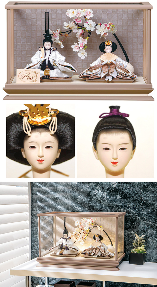 雛人形 親王アクリルケース飾り【P84308】 選べる3種類☆モダン