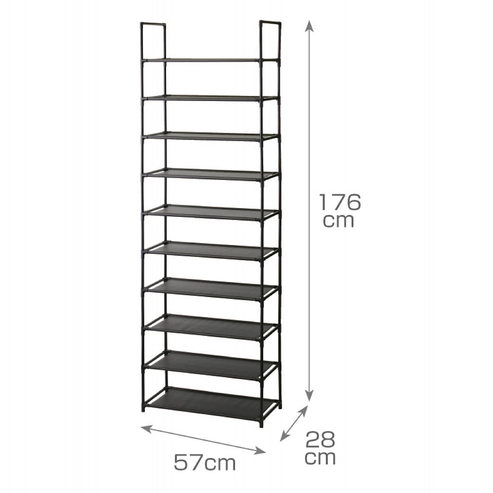 マルチ収納ラック(10段) | 激安靴の通販 ヒラキ公式サイト