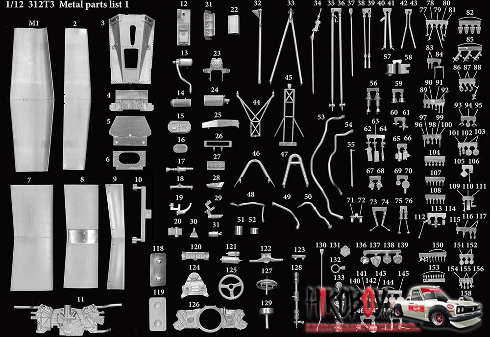 1:12 Ferrari 312T3 - Full Detail Multi Media Kit | MFH K794