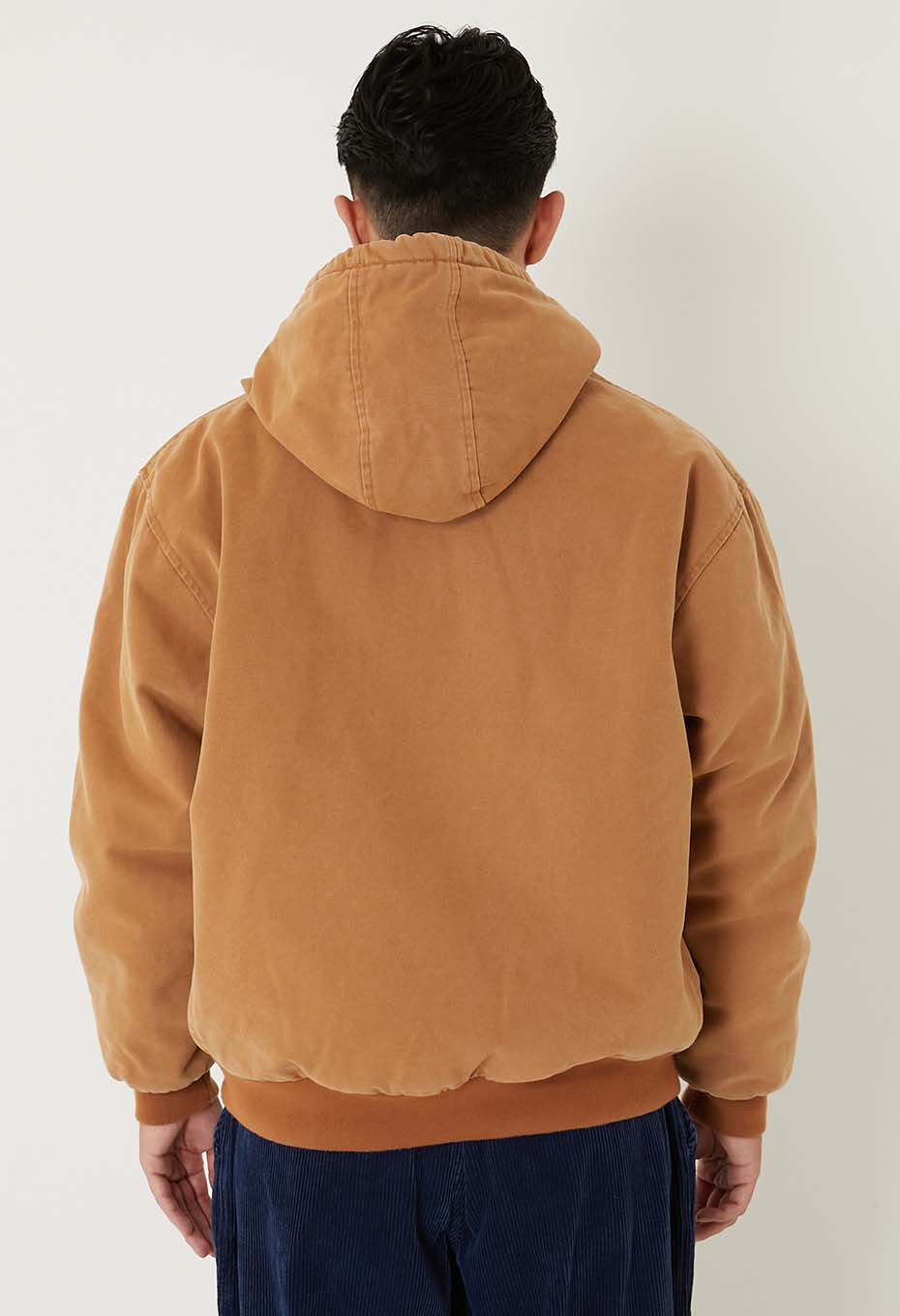 CORNERSTONE /ダッククロス フードワークジャケット VINTAGE WASHED