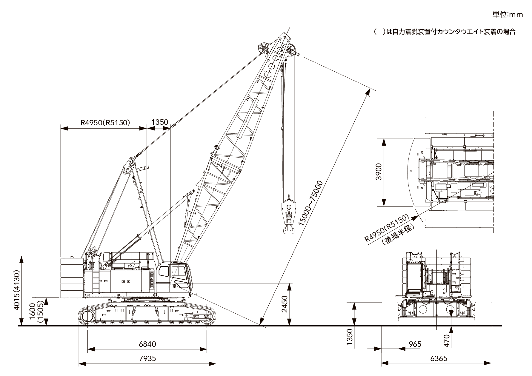 SCX1200-3 | クローラクレーン | 製品情報 | 住友重機械建機クレーン