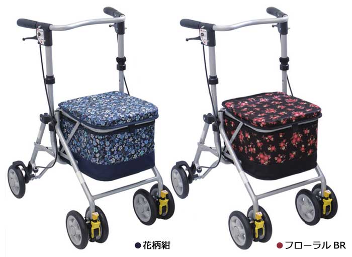 島製作所】四輪歩行器 シンフォニースリムBOX | 手押し車 通販の