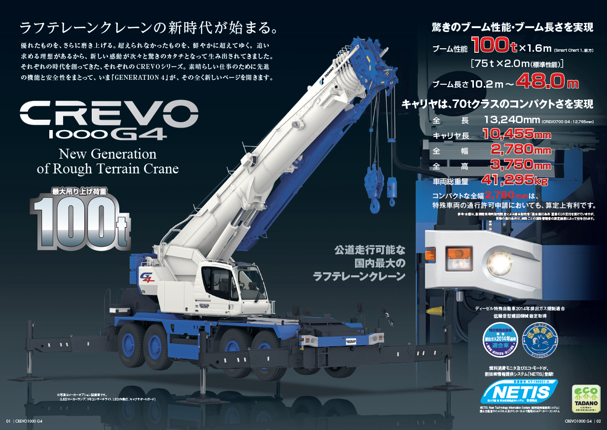 値下げ】TADANO GR-1000N ラフテレーンクレーン 【公式通販】