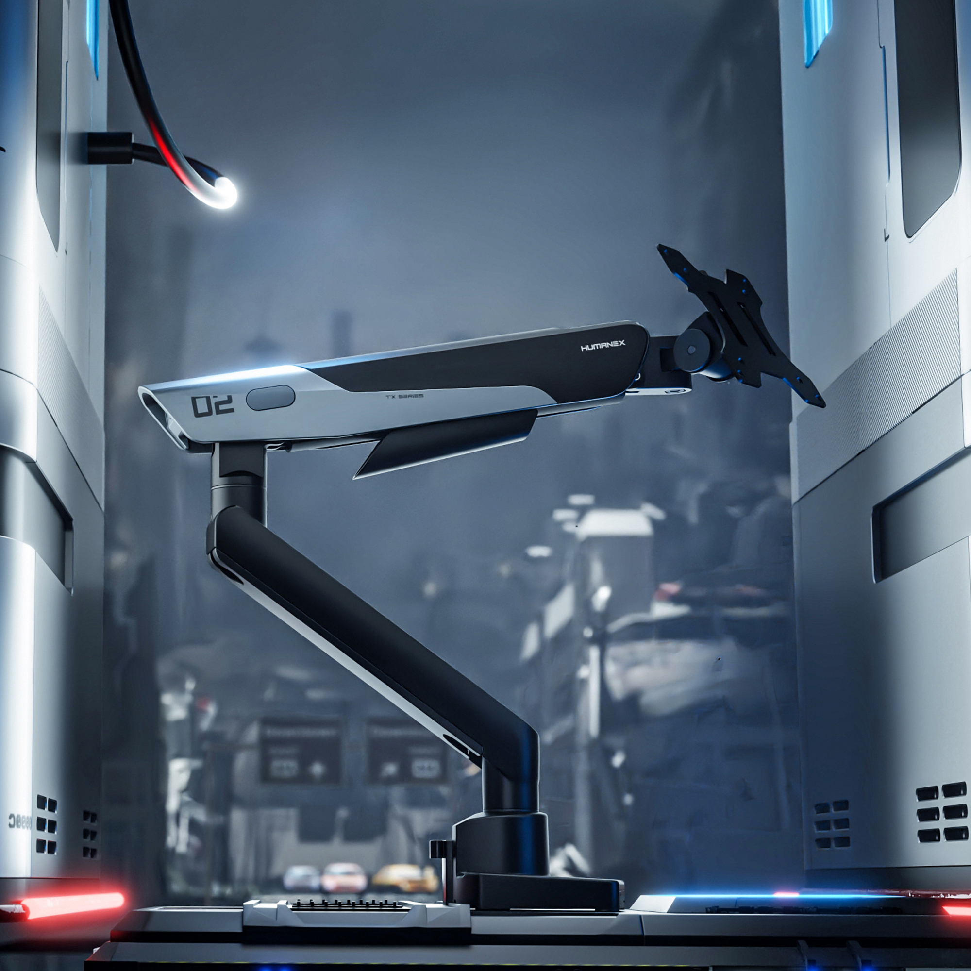 Humanex Mecha-Panda TX02-1G Monitor Arm – Humanmotion